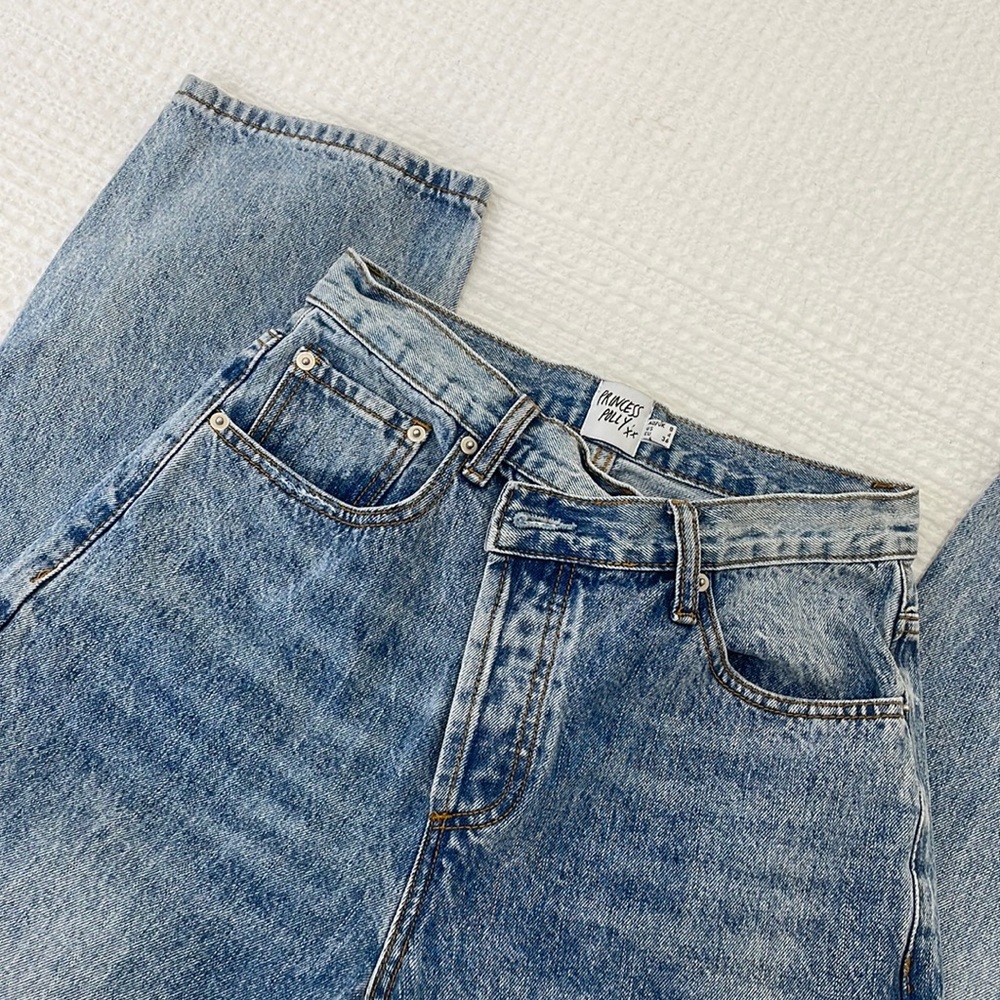 Princess Polly HOLLY ASYMMETRIC STRAIGHT LEG JEAN